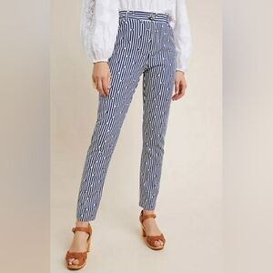 Striped Blue and White Women's Pants
